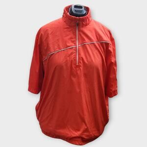 Sunice Weather 1/4 Zip Golf Pullover Men's XL Orange Waterproof Active Mock Neck